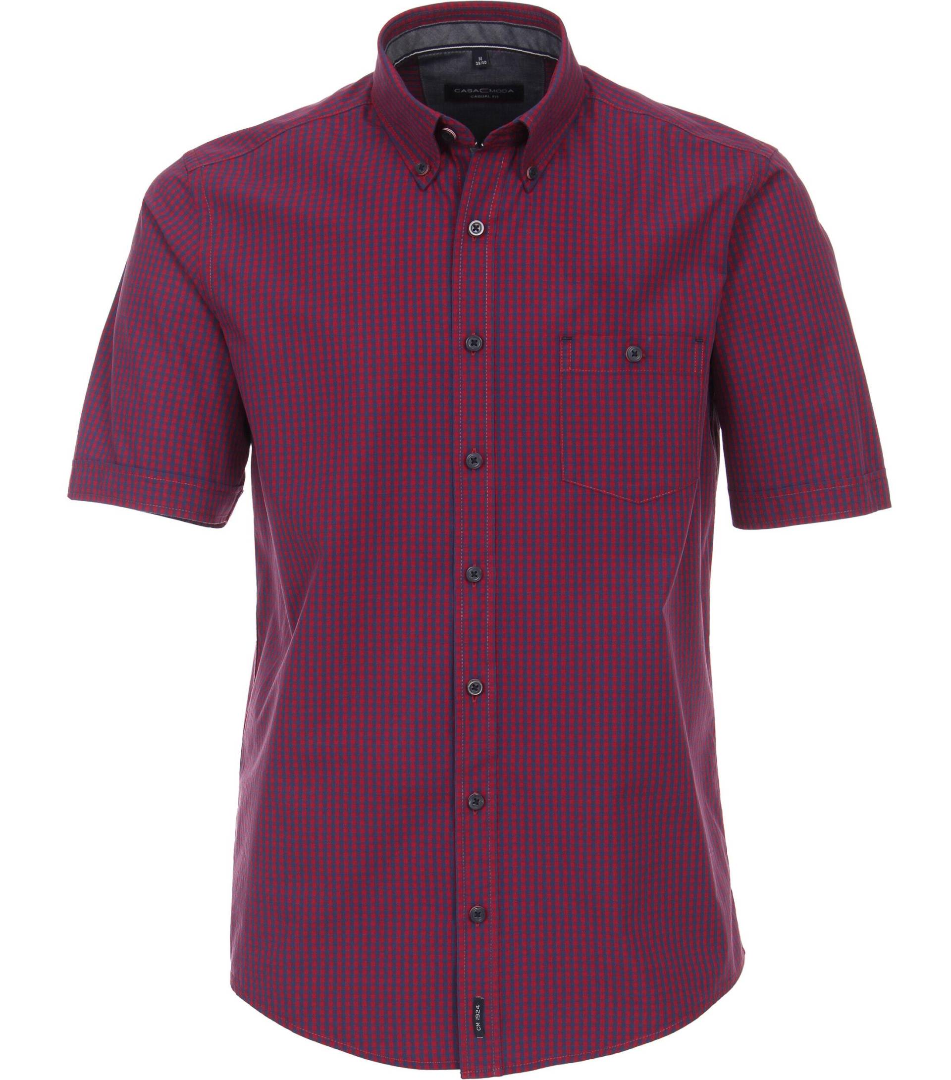 CASAMODA - Freizeithemd Kurzarm rot - Gr. - XL von CASAMODA