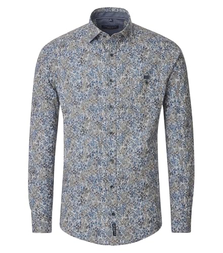 CASAMODA Freizeithemd Langarm in großen Größen, blau, Größe:7XL von CASAMODA