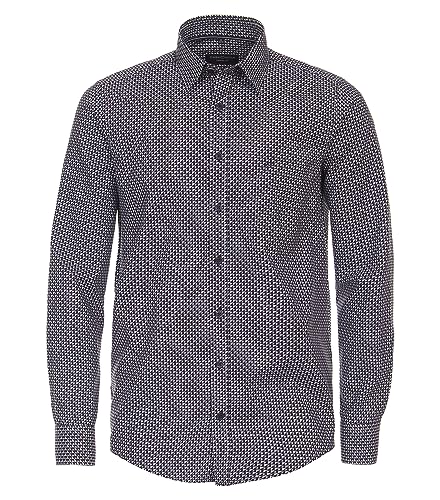 CASAMODA Freizeithemd Print Casual Fit Rot M von CASAMODA