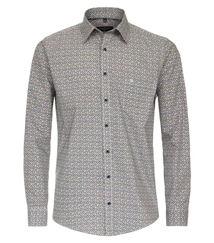 CASAMODA Freizeithemd Print Casual Fit Senfgelb 5XL von CASAMODA