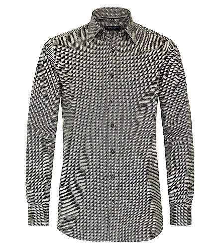 CASAMODA Freizeithemd Print Comfort Fit Gelb XXL von CASAMODA