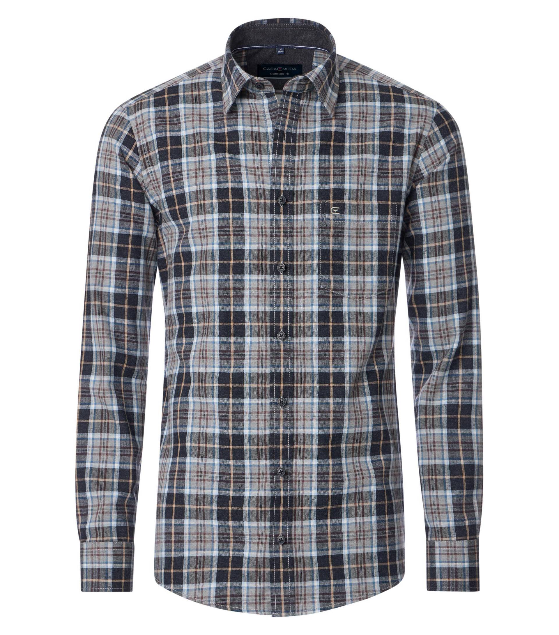 CASAMODA - Freizeithemd anthrazit - Gr. - L von CASAMODA