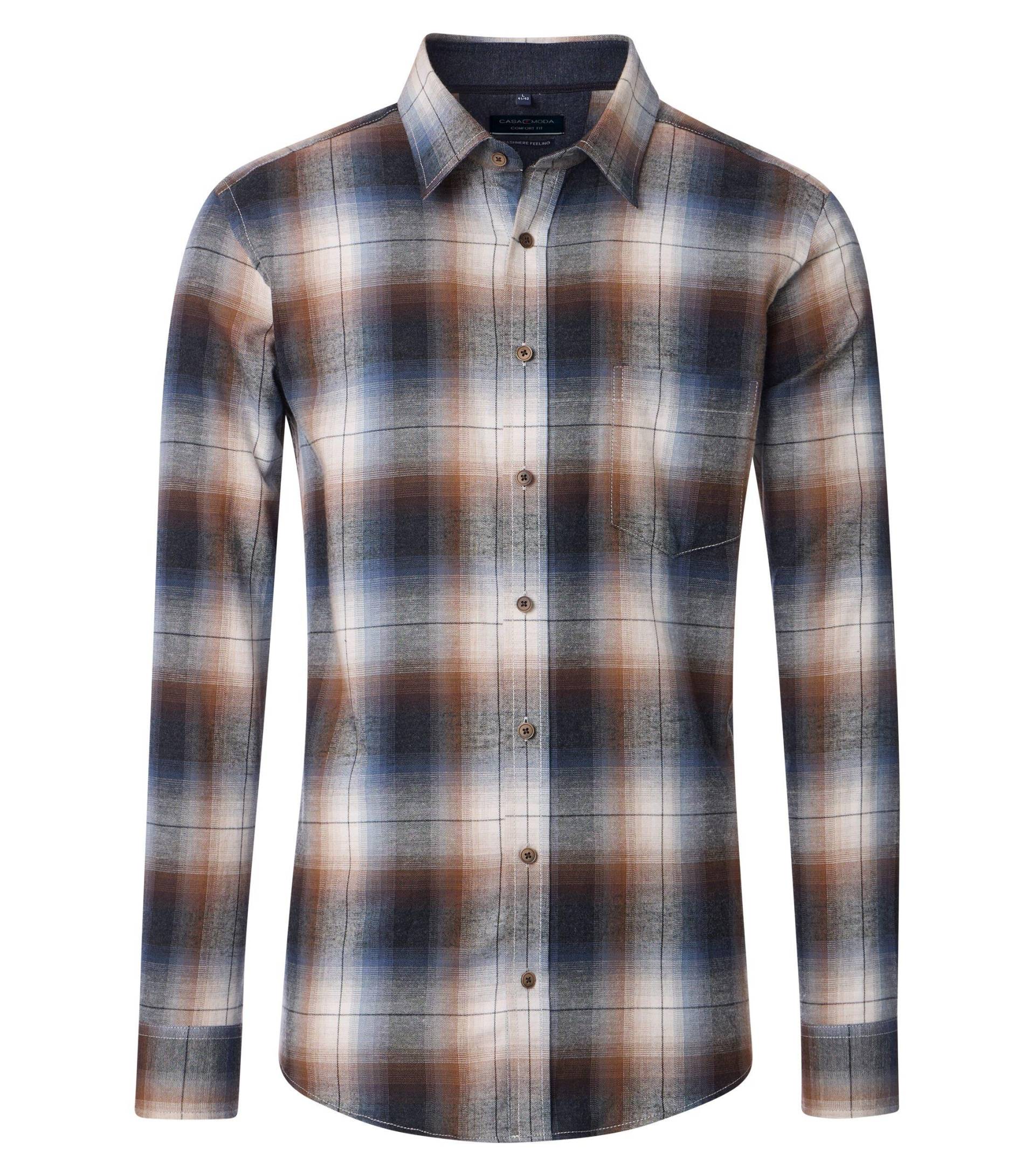 CASAMODA - Freizeithemd anthrazit - Gr. - M von CASAMODA