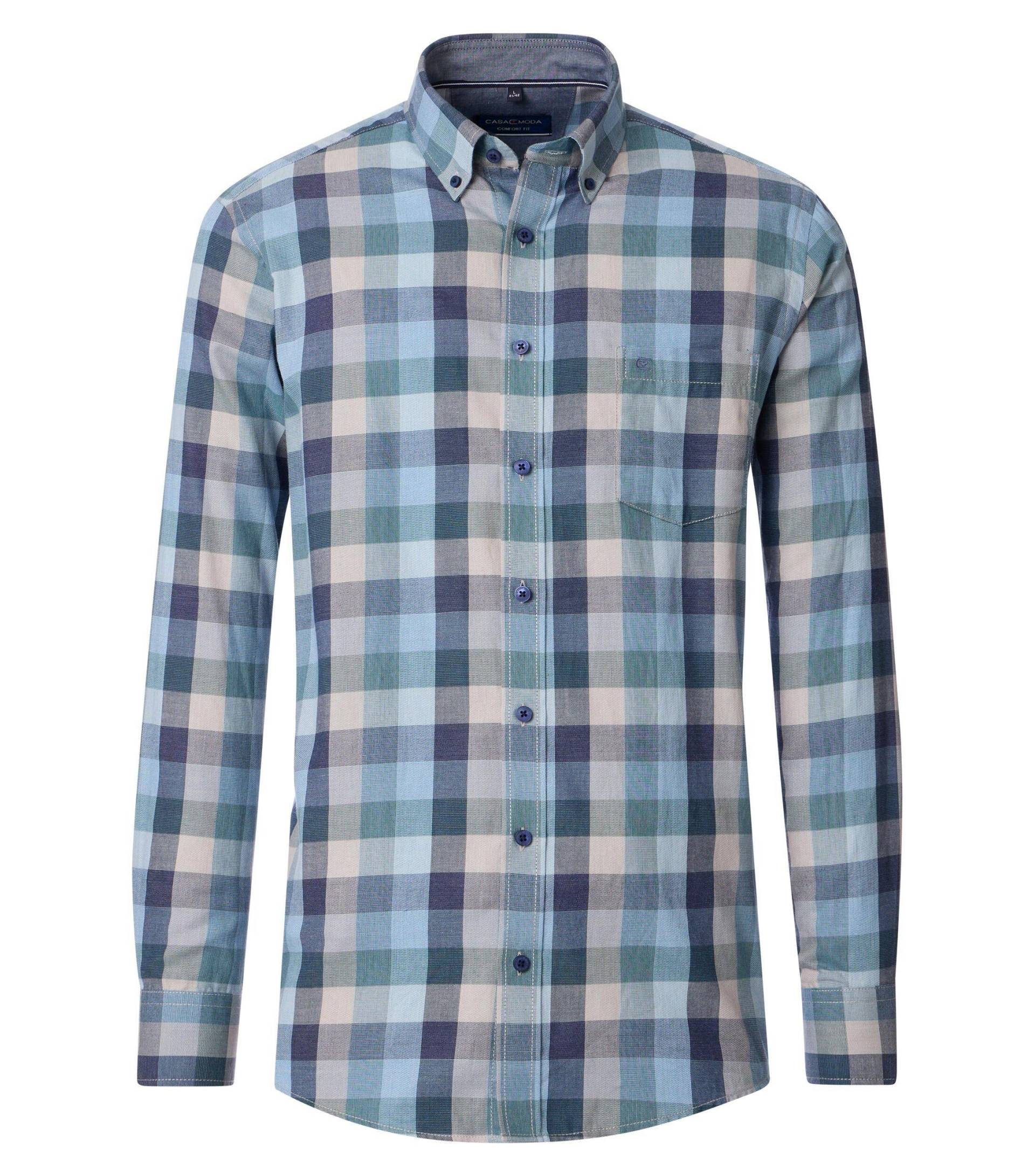 CASAMODA - Freizeithemd aqua bis petrol - Gr. - 3XL von CASAMODA