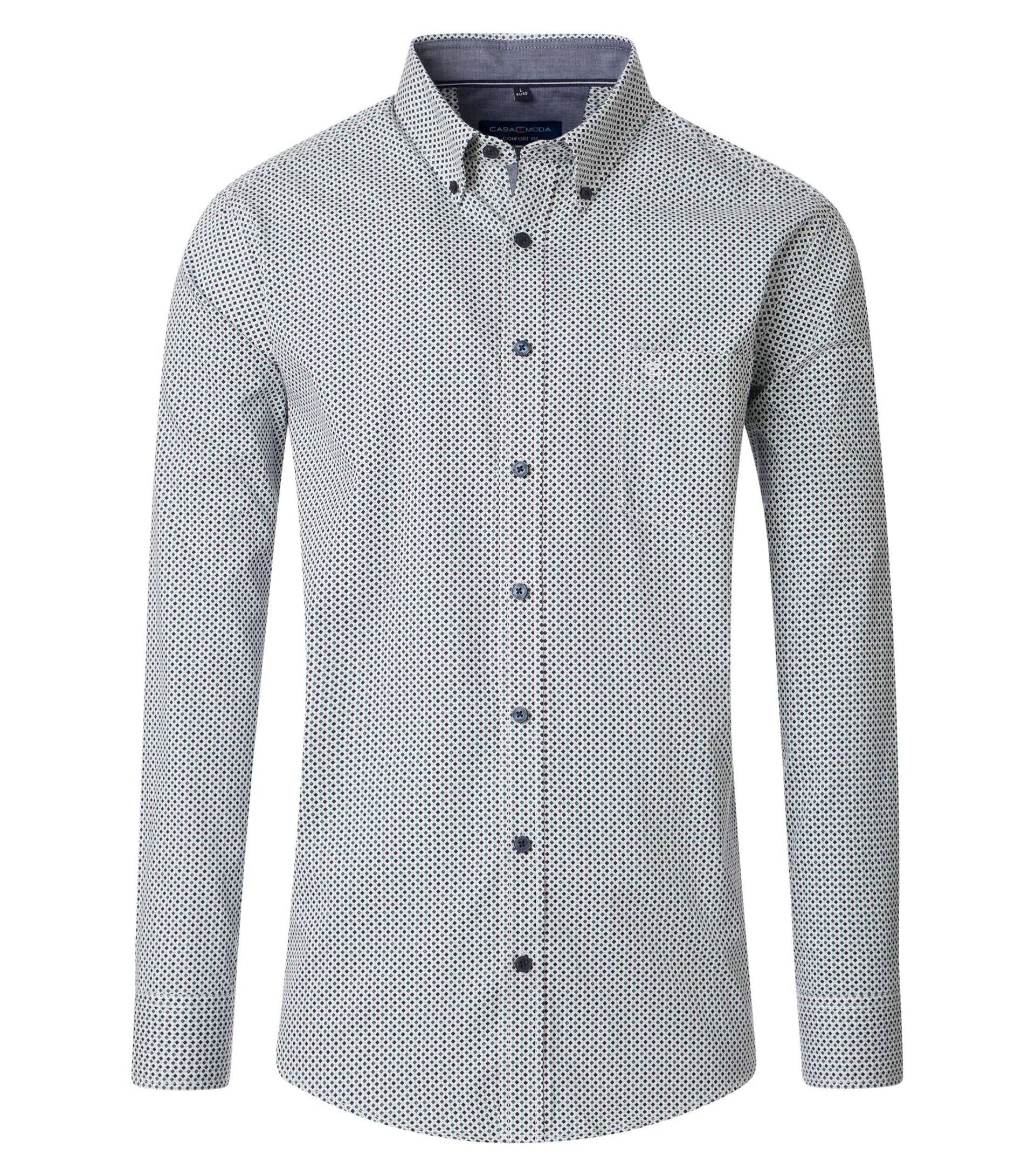 CASAMODA - Freizeithemd aqua bis petrol - Gr. - M von CASAMODA