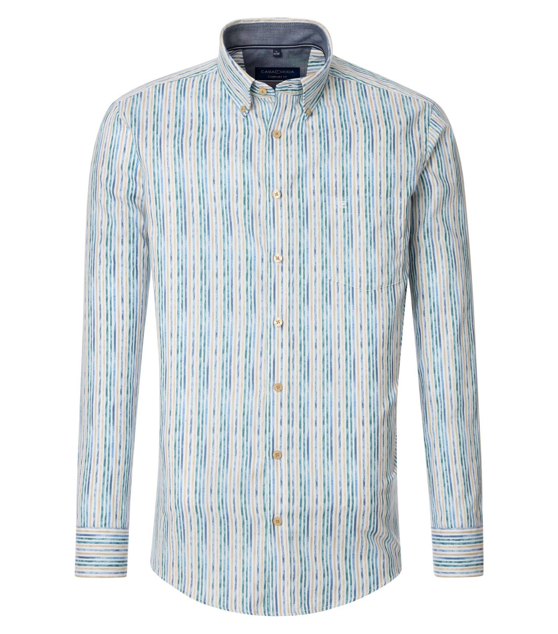 CASAMODA - Freizeithemd aqua bis petrol - Gr. - XXL von CASAMODA
