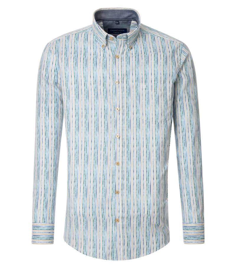 CASAMODA - Freizeithemd aqua bis petrol - Gr. - XXL von CASAMODA