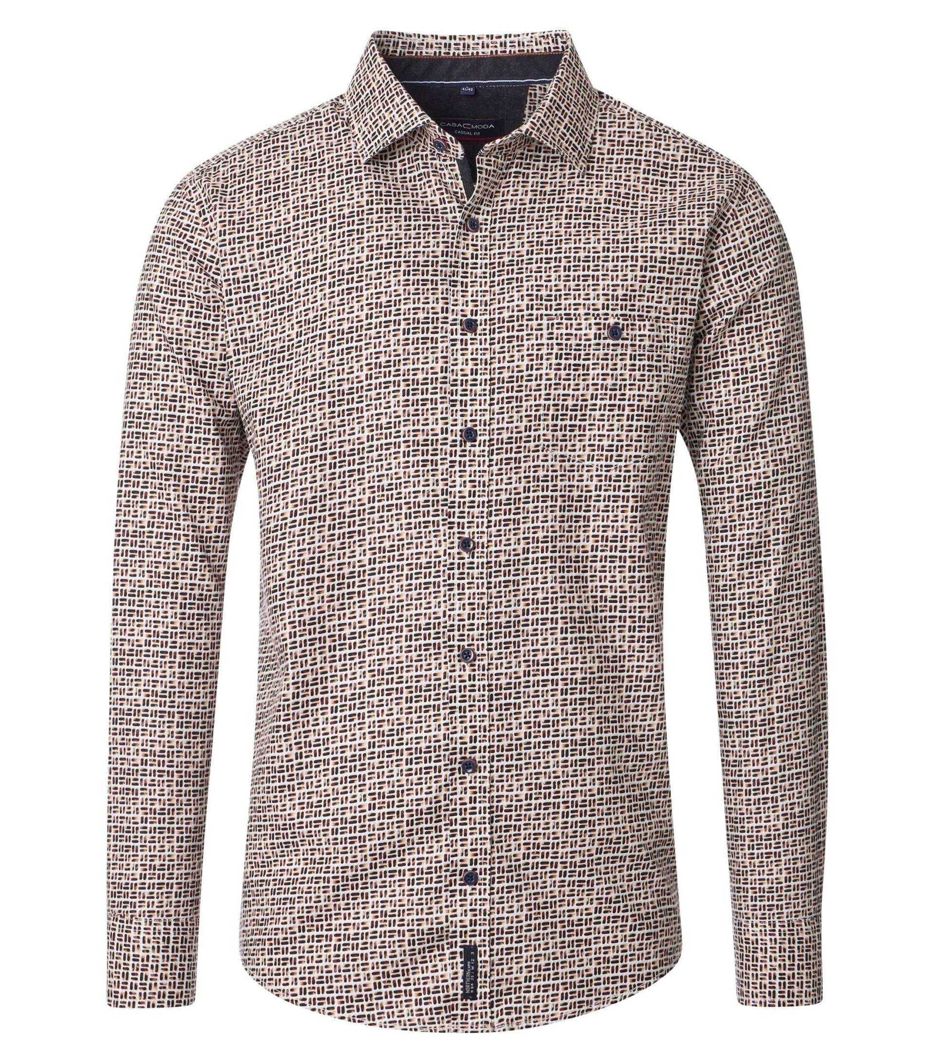CASAMODA - Freizeithemd braun - Gr. - XXL von CASAMODA
