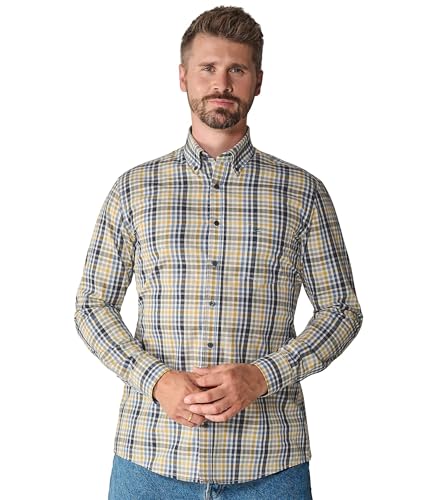 CASAMODA Freizeithemd extra langer Arm 72cm Uni Casual Fit Gelb M von CASAMODA