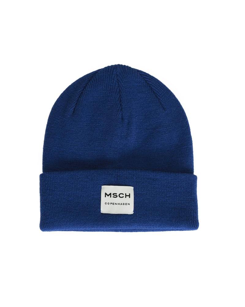 msch copenhagen - MSCHMojo Logo Beanie sodalite blue - Gr. - OS von msch copenhagen