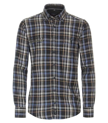 CASAMODA Freizeithemd kariert Casual Fit Dunkelgrau XXL von CASAMODA