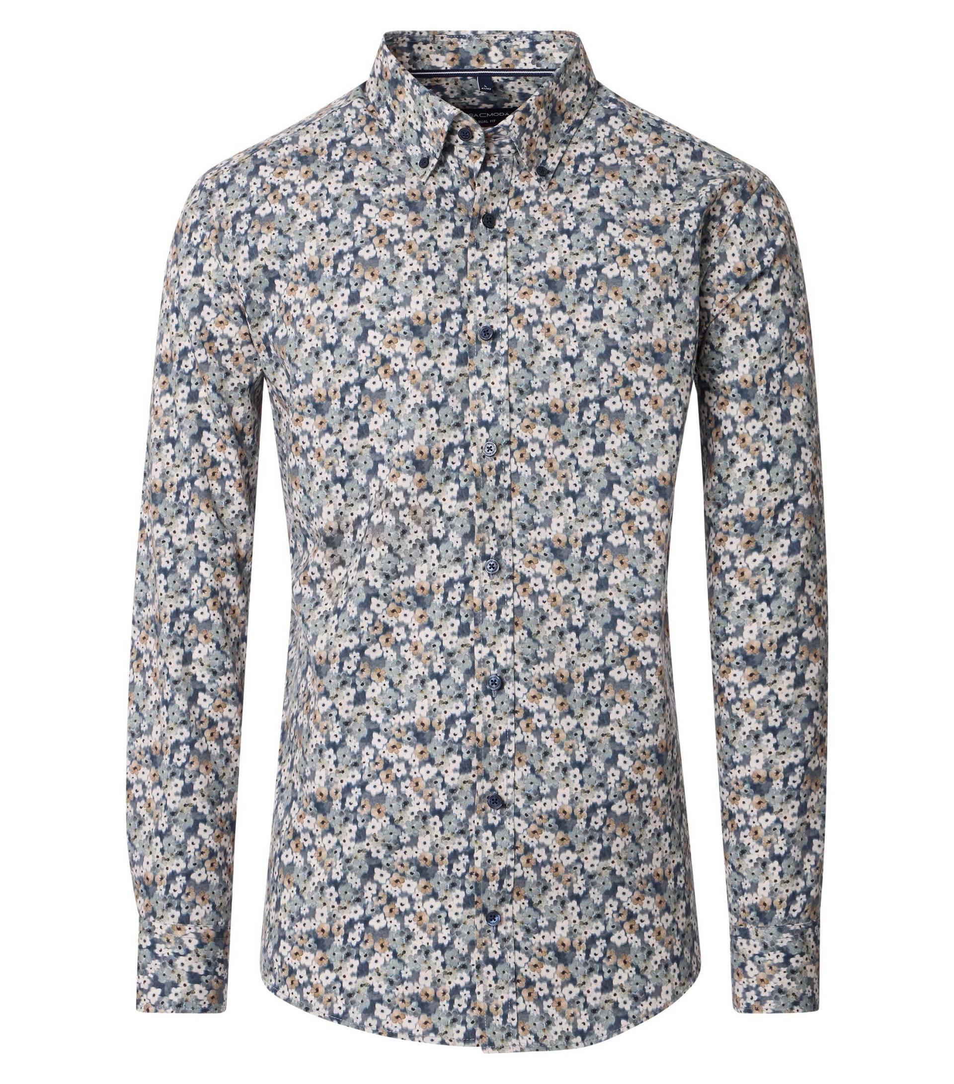 CASAMODA - Freizeithemd silber - Gr. - L von CASAMODA