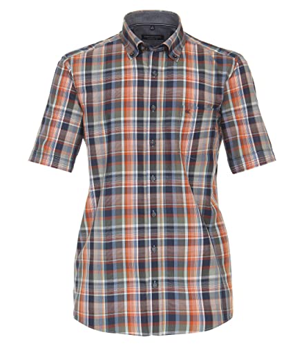 CASAMODA Freizeithemd Kurzarm kariert Comfort Fit Orange M CASAMODA Freizeithemd Kurzarm kariert Comfort Fit Orange M von CASAMODA