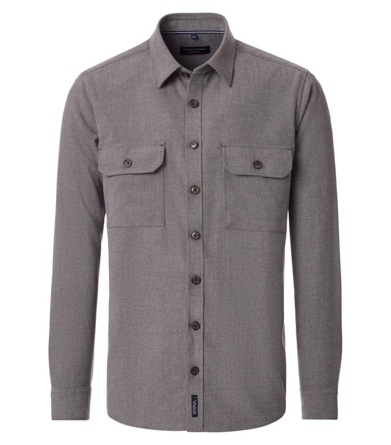 CASAMODA - Hemdjacke braun - Gr. - M von CASAMODA