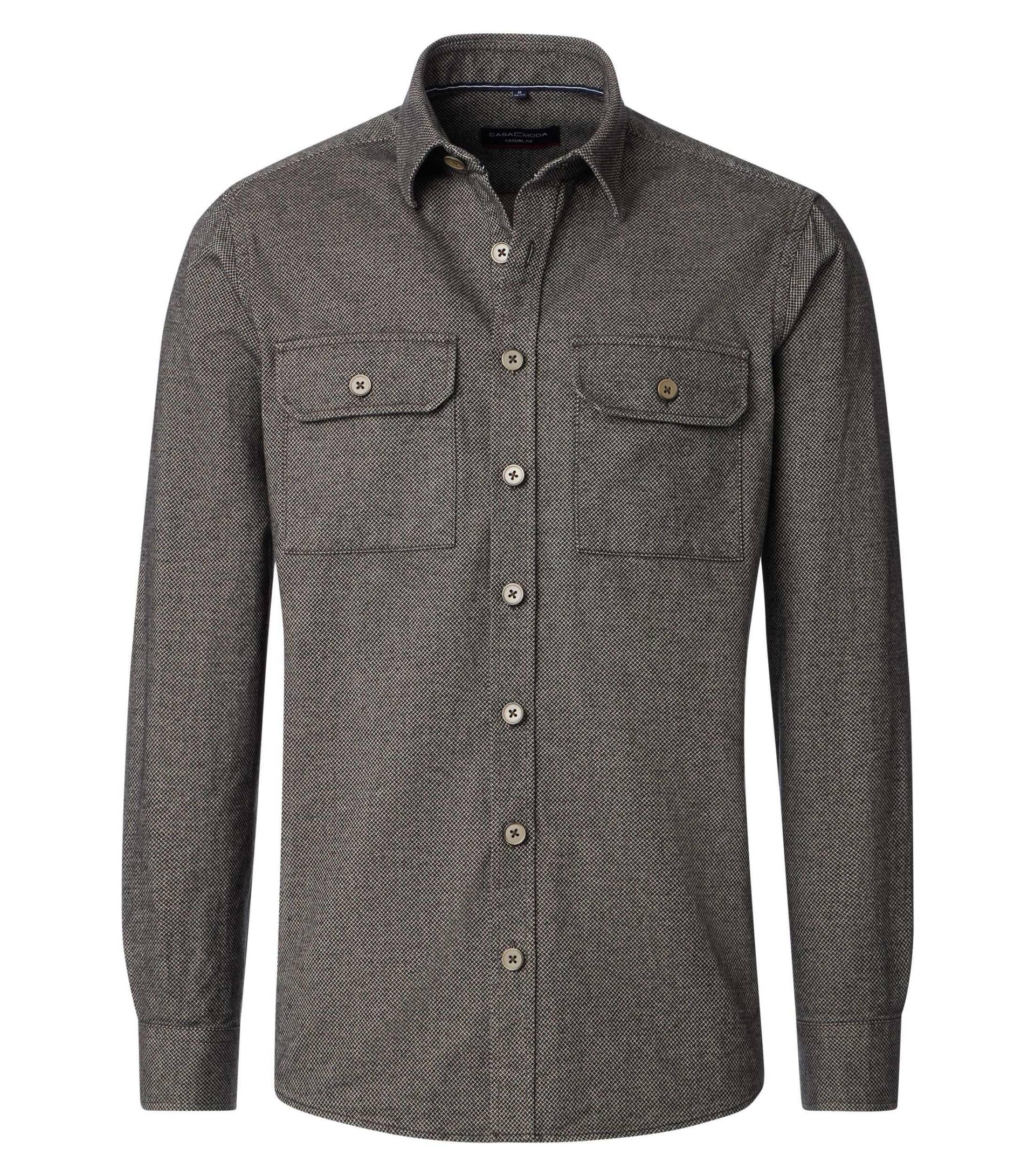 CASAMODA - Hemdjacke braun - Gr. - XXL von CASAMODA