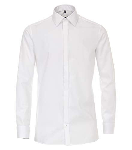 CASAMODA Herren 005335 Businesshemd, Weiß (Weiss 0), Kragenweite: 37 von CASAMODA