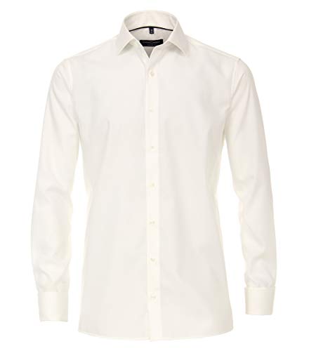 CASAMODA Businesshemd Uni Comfort Fit Weißbeige 38 von CASAMODA