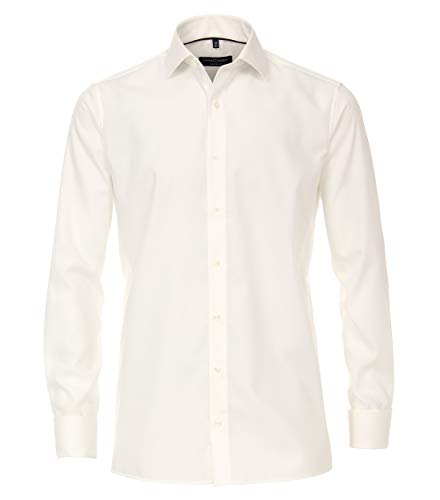 CASAMODA Herren Businesshemden Uni Comfort Fit Champagner 43 von CASAMODA