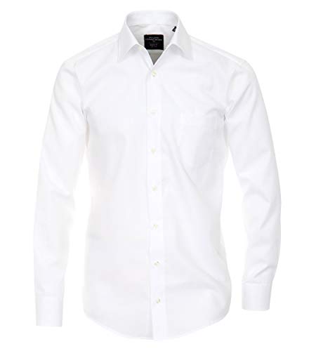 CASAMODA Herren Modern Fit Business Hemd 006550, Weiß (Weiß 0), Kragenweite:43 cm von CASAMODA