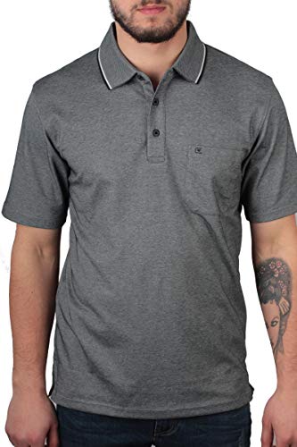 CASAMODA Polo-Shirt Uni Grau XL von CASAMODA