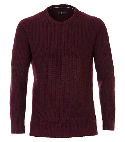 CASAMODA Pullover Uni Bordeauxrot XL von CASAMODA