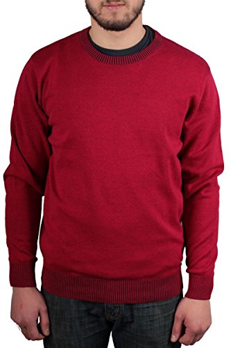 CASAMODA Pullover Uni sattes Rot L von CASAMODA