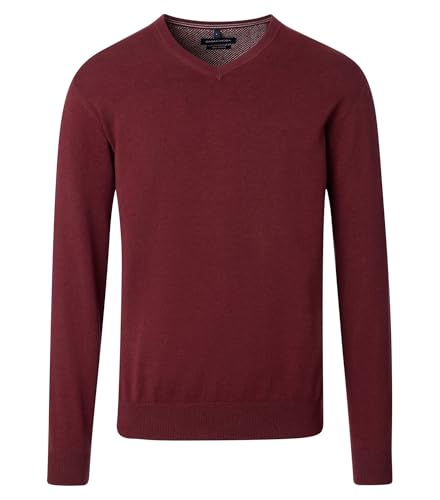 CASAMODA - Herren Pullover mit V-Ausschnitt (004430), Größe:L, Farbe:Rot (485) von CASAMODA