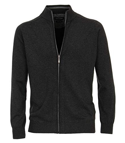 CASAMODA Strickjacke Uni Grauschwarz M von CASAMODA