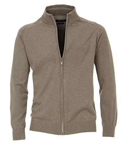 CASAMODA Herren Strickjacke, Hellbraun - Uni (624), 4XL von CASAMODA