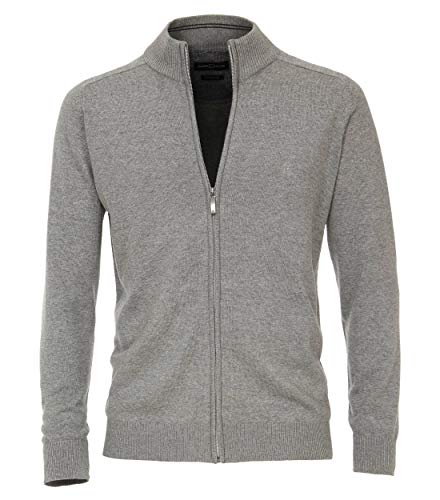 CASAMODA Herren Strickjacke, Grau - Uni (713), M von CASAMODA