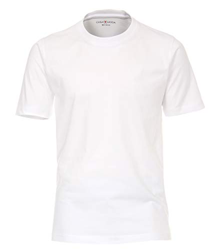 CASAMODA Herren T-Shirt Halbarm Doppelpack 092500 Besonders pflegeleicht Weiß - Uni (000), L von CASAMODA