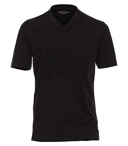 CASAMODA Herren T-Shirt Halbarm Doppelpack 092600 Besonders pflegeleicht S Schwarz - Uni (800) von CASAMODA