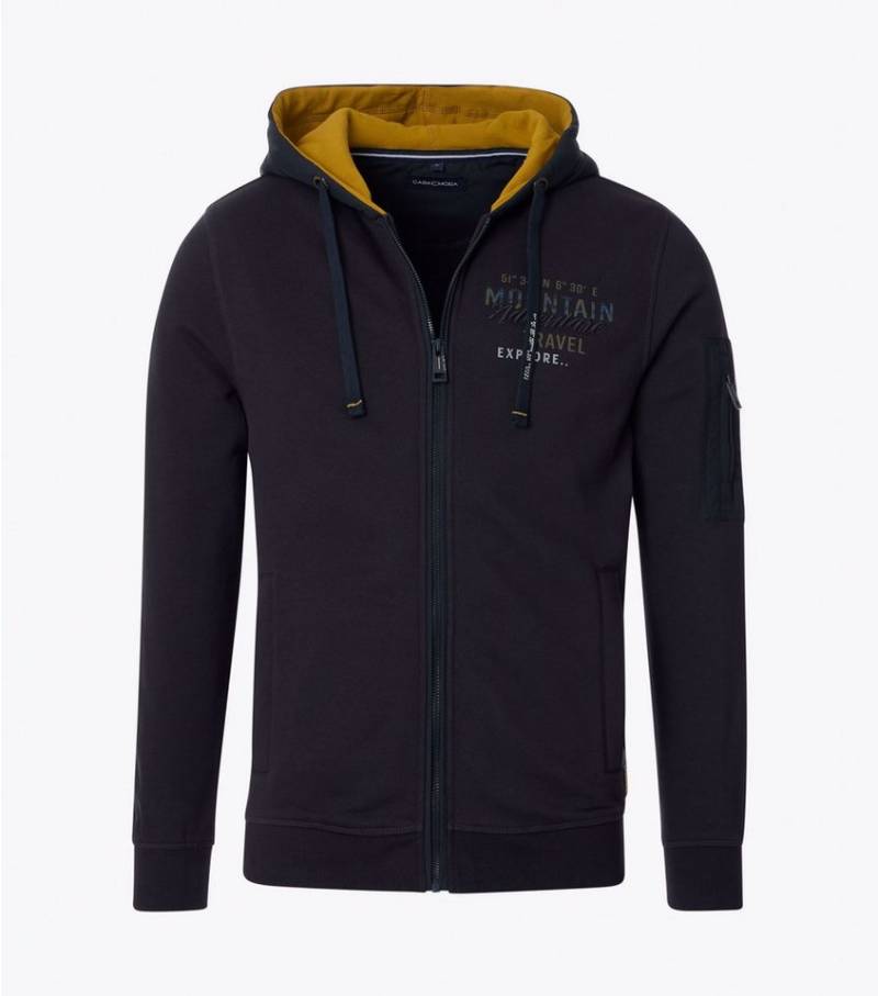 CASAMODA Kapuzensweatjacke Kontrastfarbakzent in der Kapuze von CASAMODA
