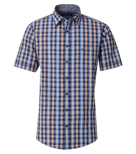 CASAMODA Kurzarm Freizeithemd Seersucker, blau karo, Größe:8XL CASAMODA Kurzarm Freizeithemd Seersucker, blau karo, Größe:8XL von CASAMODA