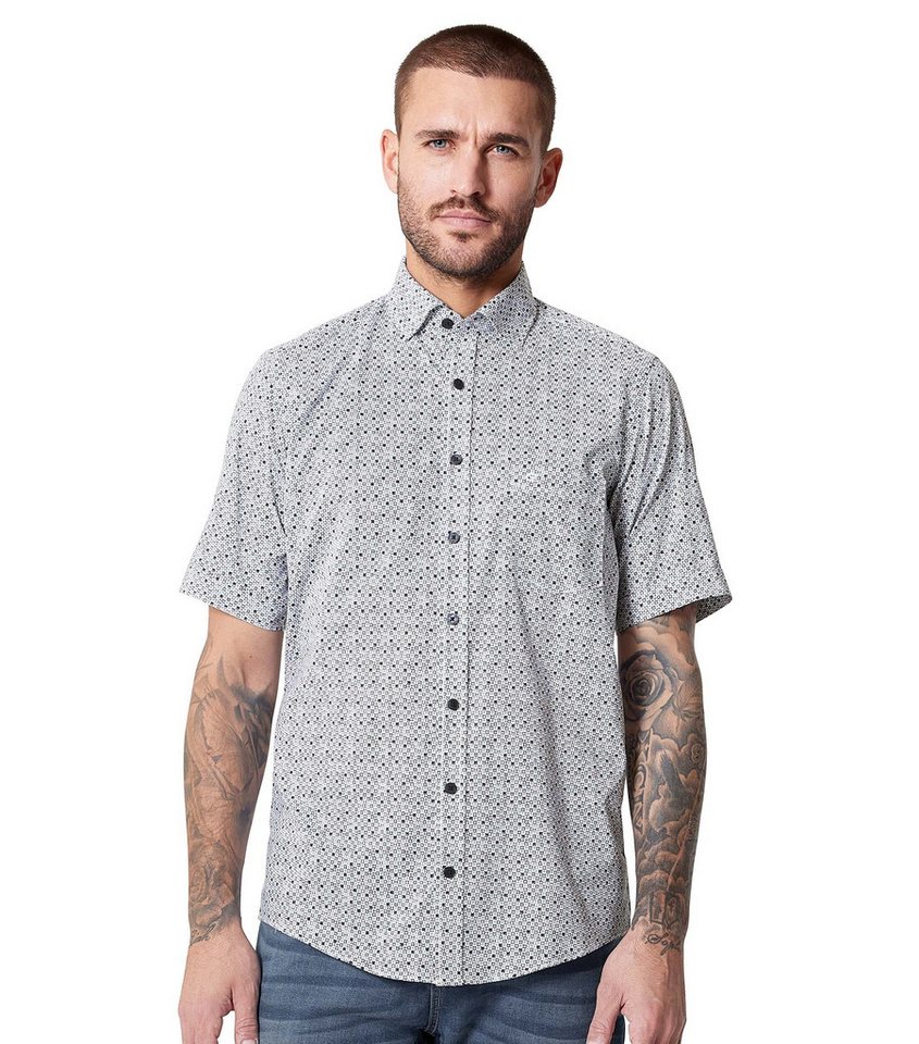 CASAMODA Kurzarmhemd CASAMODA Freizeithemd Kurzarm Print von CASAMODA