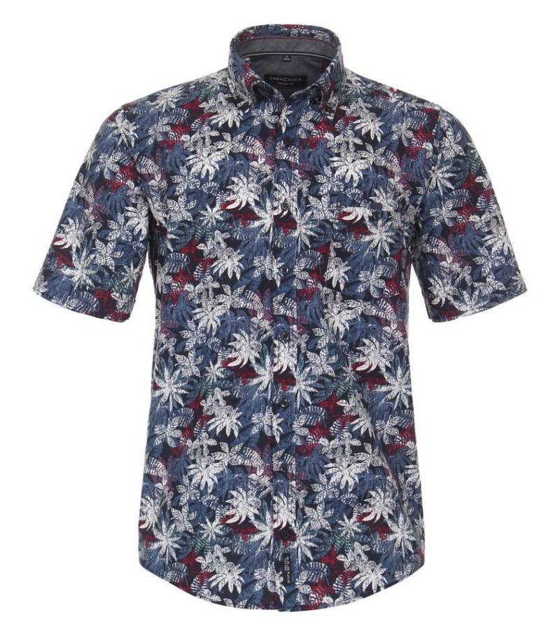 CASAMODA Langarmhemd CASAMODA Print Freizeithemd Casual Fit Button-Down-Kragen Print von CASAMODA
