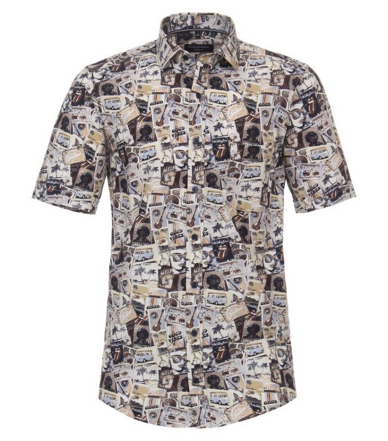 CASAMODA Kurzarmhemd CASAMODA Freizeithemd Kurzarm Print von CASAMODA