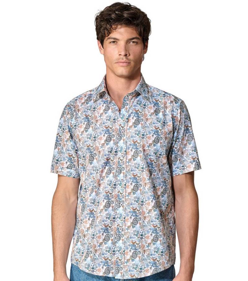 CASAMODA Kurzarmhemd CASAMODA Freizeithemd Kurzarm Print von CASAMODA