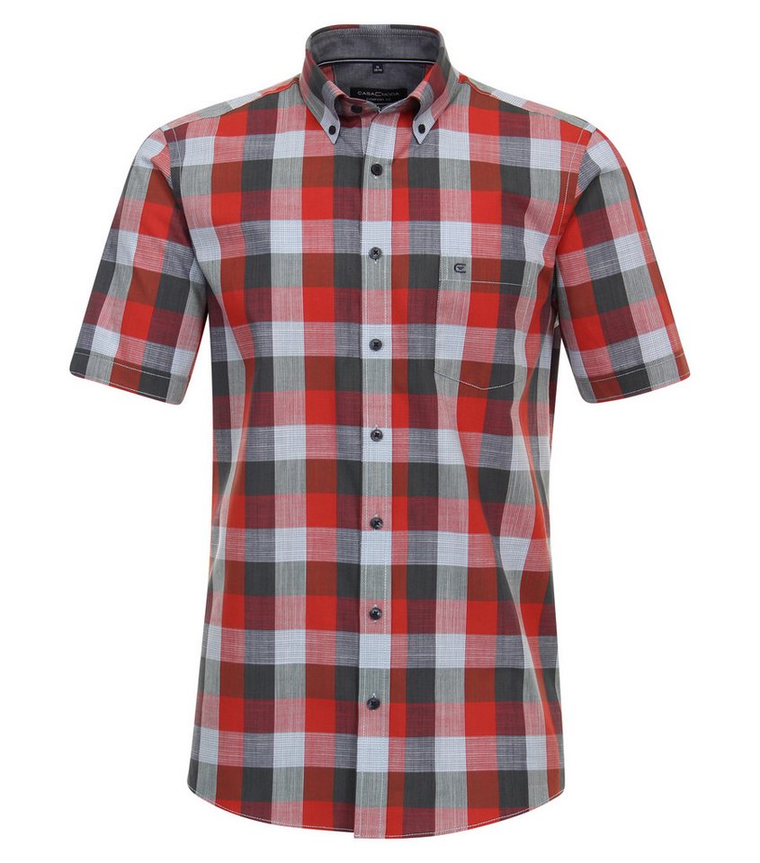 CASAMODA Kurzarmhemd CASAMODA Freizeithemd Kurzarm kariert von CASAMODA