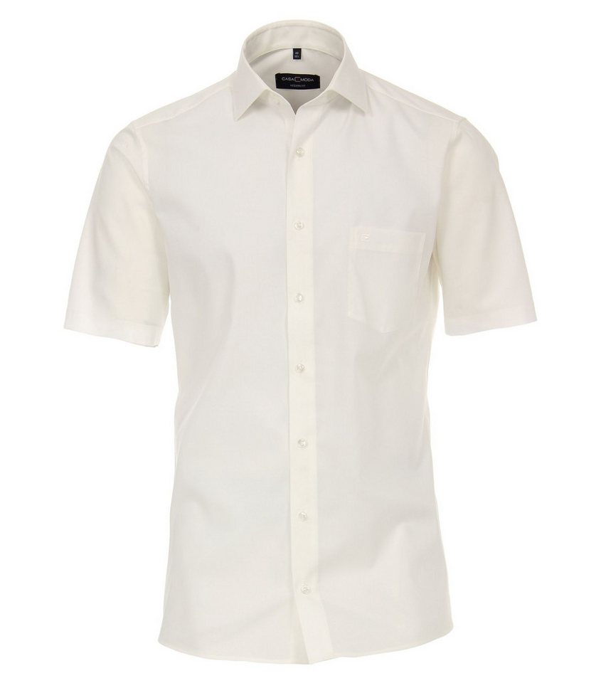 CASAMODA Kurzarmhemd Popeline Hemd Halbarm uninah figurbetonend von CASAMODA