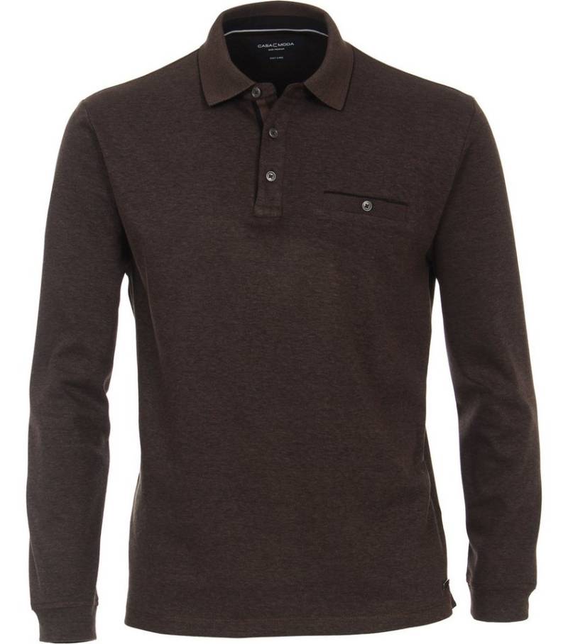 CASAMODA Langarm-Poloshirt CASAMODA Polo-Shirt Langarm gestreift von CASAMODA