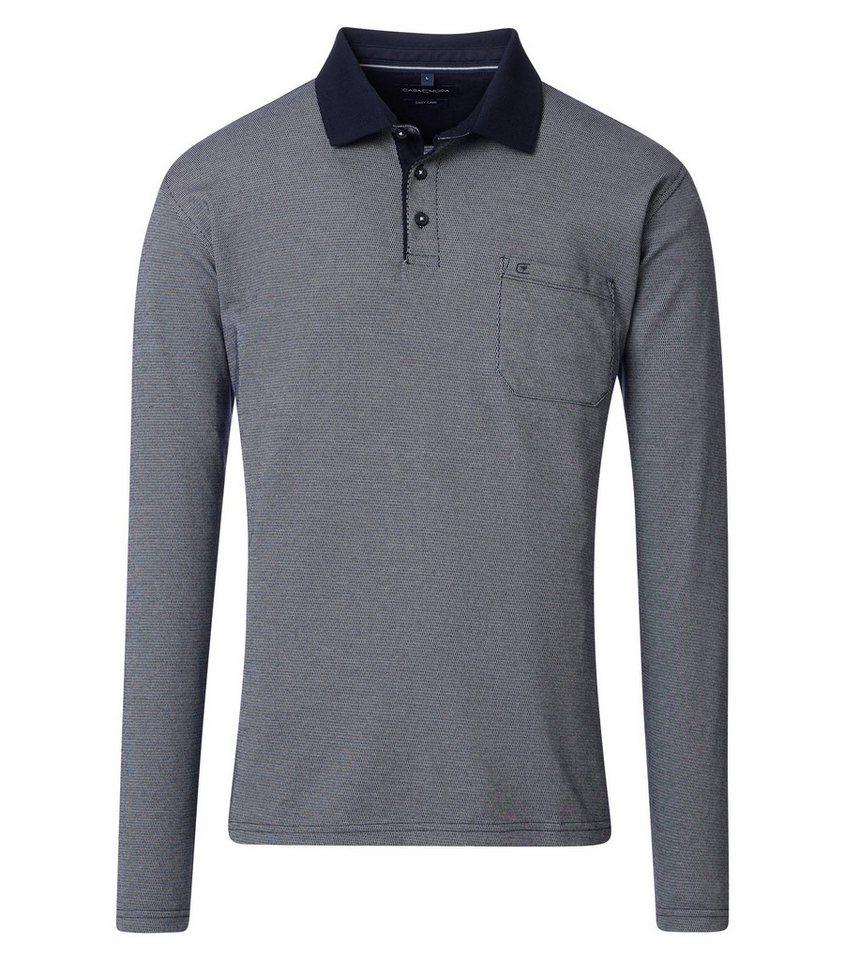 CASAMODA Langarm-Poloshirt CASAMODA Polo-Shirt Langarm gestreift von CASAMODA