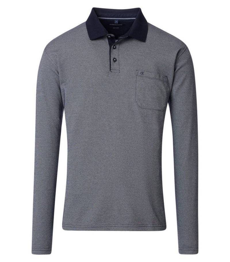 CASAMODA Langarm-Poloshirt CASAMODA Polo-Shirt Langarm gestreift von CASAMODA