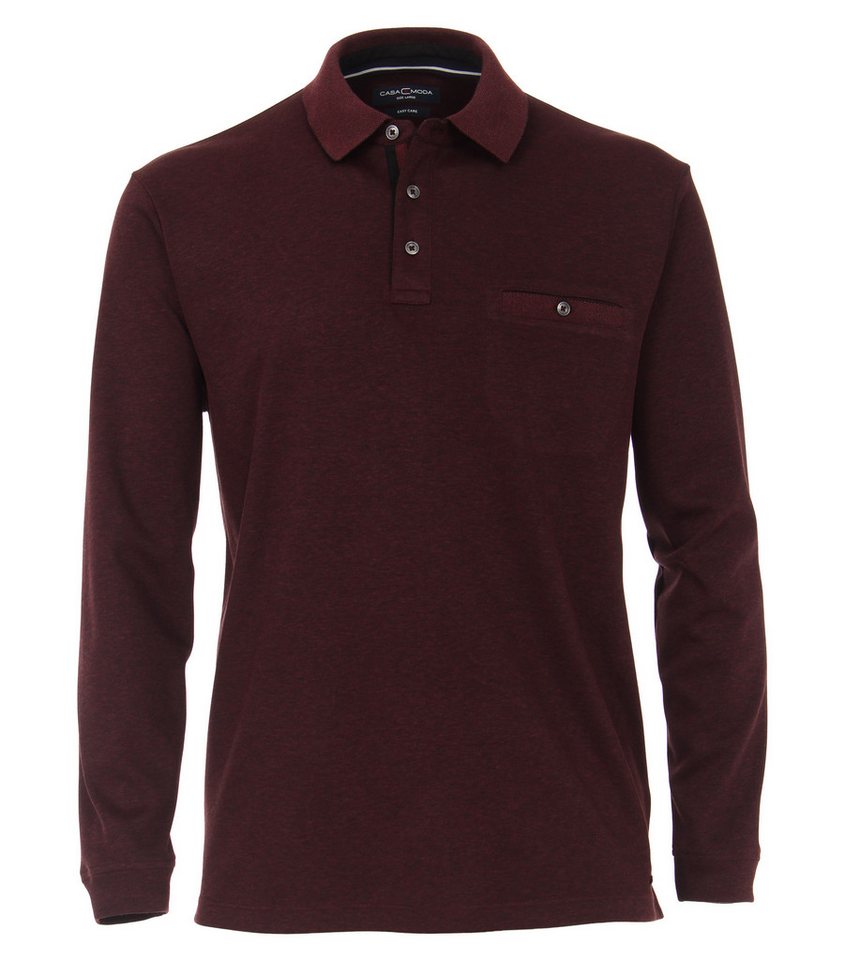 CASAMODA Langarm-Poloshirt CASAMODA Polo-Shirt Langarm gestreift von CASAMODA