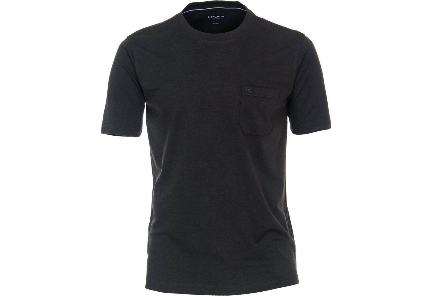 CASAMODA Langarm-Poloshirt CasaModa Große Größen Herren T-Shirt anthrazit melange easy care"" von CASAMODA