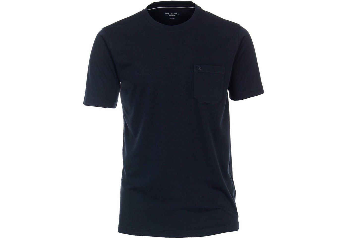 CASAMODA Langarm-Poloshirt CasaModa Große Größen Herren T-Shirt dunkelblau easy care"" von CASAMODA