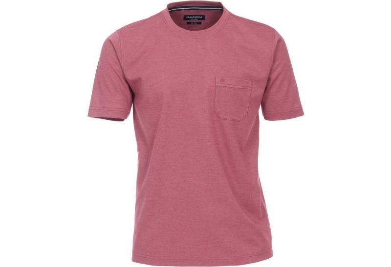 CASAMODA Langarm-Poloshirt CasaModa T-Shirt XXL rosenholz melange easy care von CASAMODA
