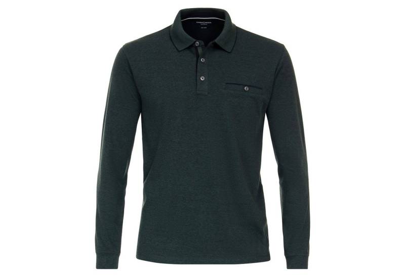 CASAMODA Langarm-Poloshirt CasaModa XXL Langarm-Poloshirt dunkelgrün melange von CASAMODA