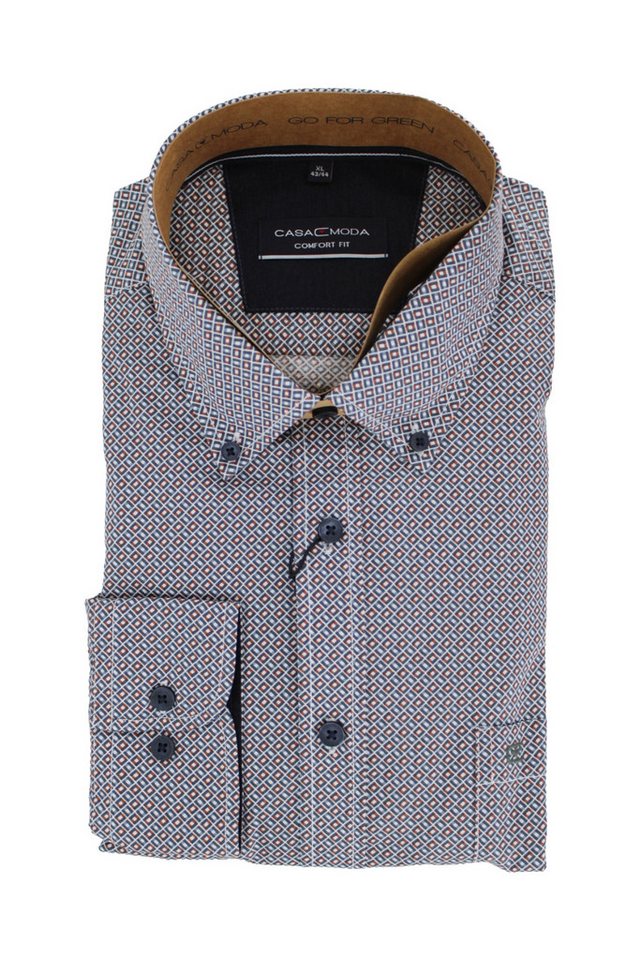 CASAMODA Langarmhemd B.D. Comfort Fit 700 silber von CASAMODA