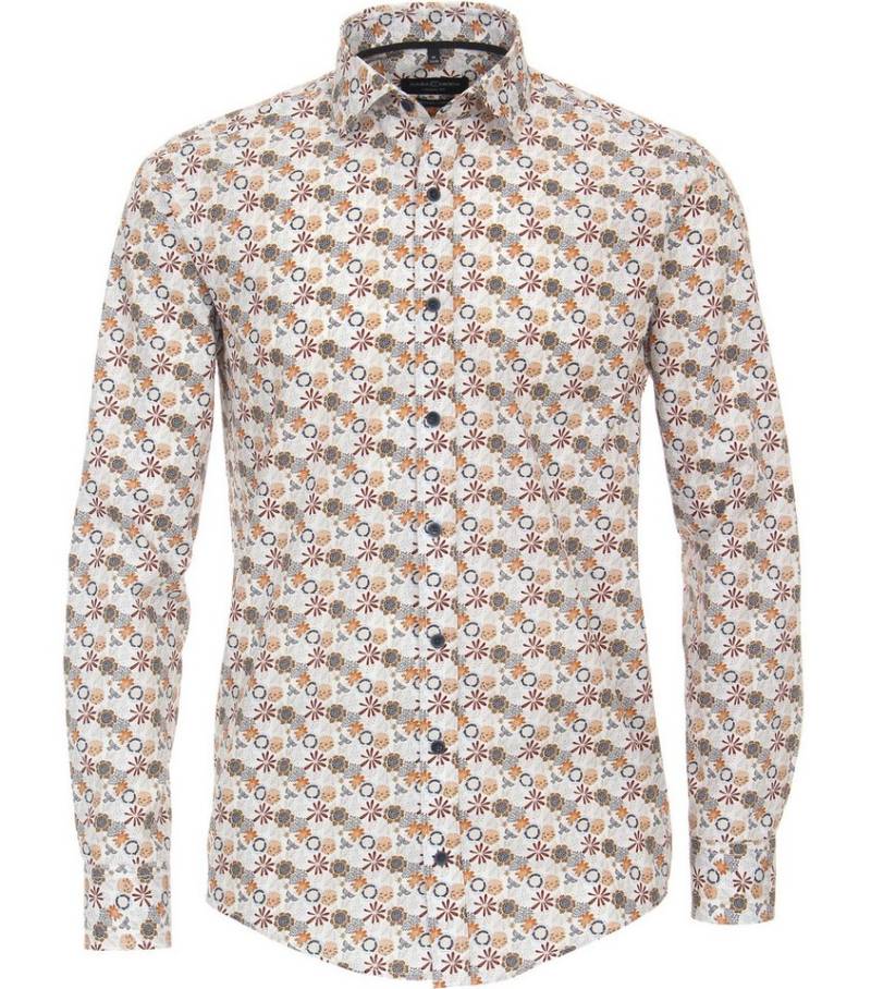 CASAMODA Langarmhemd CASAMODA Freizeithemd "Green"-Kollektion Print von CASAMODA